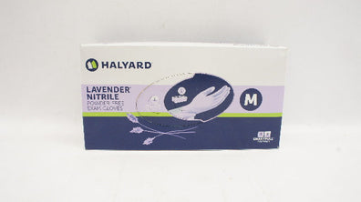 Halyard 52818 Lavender Nitrile Powder-Free Exam Gloves, Size M - Box of 250